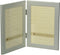 Lawrence Frames Brushed Silver 4 by 6 Hinged Double Metal Picture Frame