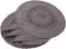 Smaafit Round Braided Placemats Set of 6 for Dining Tables 15 Inch Non-Slip Kitchen Table Mats (Grey B)