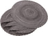 Smaafit Round Braided Placemats Set of 6 for Dining Tables 15 Inch Non-Slip Kitchen Table Mats (Grey B)
