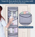 KEETDY Over The Door Organizer Storage for Closet with 5 Pockets Organizer for Bedroom Bathroom, 2 Pack?Grey?