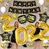 Huge Happy New Year Decorations 2022 Set - 43 Pieces | 40 Inch Gold 2022 Balloons Numbers | Large 10 Feet Happy New Year Banner | New Years Eve Party Supplies For New Years Backdrop | Nye Decorations