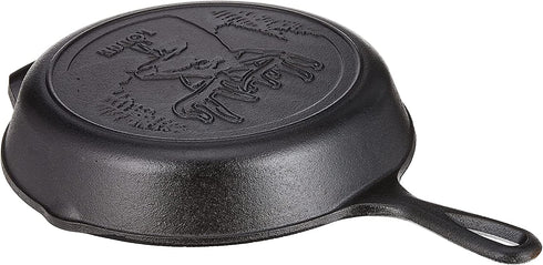 Lodge Wildlife Series-10.25" Cast Iron Skillet with Deer Scene, 10.25", Black