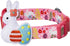 Blueberry Pet Easter Bunny and Egg Adjustable Dog Collar with Detachable Décor, Pink, Large, Neck 18"-26"