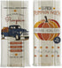 DII Fall Basics Collection Printed Dishtowel Set, 18x28, Pumpkin Farm 2 Piece