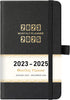 2023-2025 Pocket Planner - Monthly Pocket Planner (36-Month) with 60 Notes Pages, Jan. 2023 - Dec. 2025, 6.2" x 4", 3 Year Monthly Planner with Contacts, Holidays and Pen Holder, Back Pocket - Black