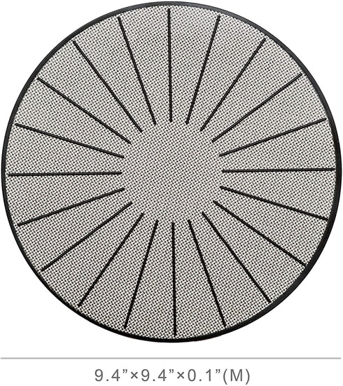 Lazy K Induction Cooktop Mat - Silicone Fiberglass Magnetic Cooktop Scratch Protector - for Induction Stove - Non slip Pads to Prevent Pots from Sliding during Cooking (9.4 inches)