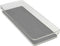 Home Basics 6" x 15" x 2" Plastic Rubber Liner Drawer Organizer, One Size, Clear
