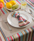 DII Summer Stripe Outdoor Tabletop Collection, Stain Resistant & Waterproof, 60x84 w/Zipper, Stripe