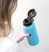 MIRA Stainless Steel Water Bottle - Hydro Vacuum Insulated Metal Thermos Flask Keeps Cold for 24 Hours, Hot for 12 Hours - BPA-Free One Touch Spout Lid Cap - 24 oz (710 ml), Space Blue