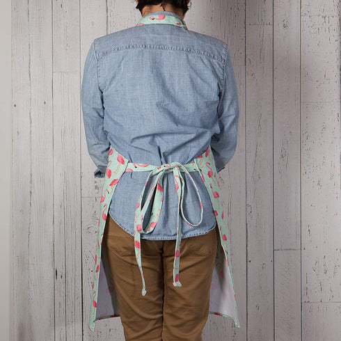 Now Designs Flamingos Chef's Kitchen Apron, 28 x 32 in