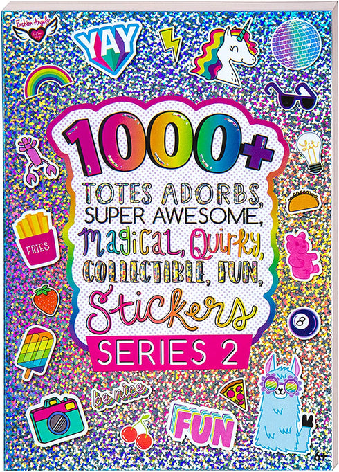 Fashion Angels 1000+ Totes Adorbs Colorful - Fun Craft Stickers for Scrapbooks, Planners, Gifts and Rewards, 40-Page Book for Kids Ages 6+ and Up