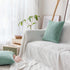 Home Brilliant Modern Decorative Throw Pillow Protectors Super Soft Chenille Plush Velvet Cushion Covers for Kids, 20x20 inches, Set of 2, Teal