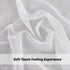 Saixi Elegant White Sheer Voile Curtains 96 Inches Long Sheer Curtains for Spring Living Room - Basic Rod Pocket Soft and Room Decorative for Living Room Bedroom(White, W52 x L96-Inch, 2 Panels)