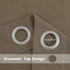 Linen Blend Textured Semi-Sheer Grommet Window Curtain Panels for Living Room Bedroom Farmhouse Window Treatment Curtains, Brown, 37 x 63 Inch, 2 Panels
