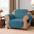 DyFun Sofa Slipcover Reversible Couch Cover Furniture Protector with Elastic Straps for Livingroom Non-Slip Washable Cover for Pets Kids Children (Chair,Turquoise)