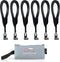 RoofPax 6 Rooftop Cargo Tie Down Hook Straps for Strapping Down Any Car Top Luggage. Waterproof, Attaches to Car Door Frame, Patent Registered, Extended Warranty!