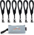 RoofPax 6 Rooftop Cargo Tie Down Hook Straps for Strapping Down Any Car Top Luggage. Waterproof, Attaches to Car Door Frame, Patent Registered, Extended Warranty!