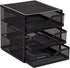 Mind Reader 3 Tier Drawer Organizer, Black