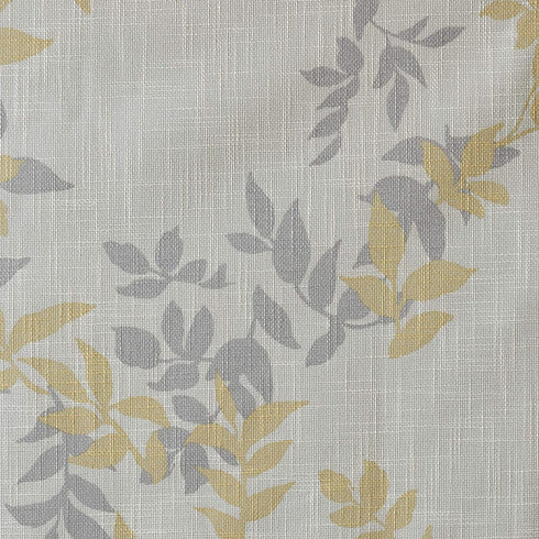 SUNSMART Julie Botanical Print Blackout, Casual Grommet Window Curtain for Bed Living Room Kitchen, Black, 1-Panel Pack, 50x84, Yellow