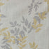SUNSMART Julie Botanical Print Blackout, Casual Grommet Window Curtain for Bed Living Room Kitchen, Black, 1-Panel Pack, 50x84, Yellow