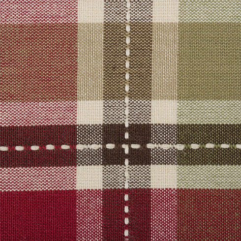 DII Fall Basics Collection 100% Cotton, Machine Washable, Tabletop, Table Runner, 13x72, Homespun Plaid