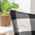 decorUhome Set of 2 Buffalo Plaid Check Throw Pillow Covers Farmhouse Decorative Fall Pillow Cases for Bed Couch Sofa, 12x20 Inch, Black and White