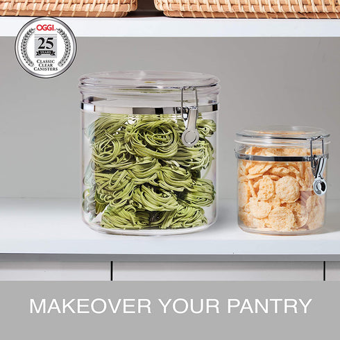 Oggi Clear Canister, 150-Ounce
