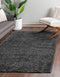 Unique Loom Davos Collection Modern Luxuriously Soft & Cozy Shag Area Rug, 2 ft 2 in x 3 ft, Peppercorn