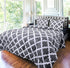 Utopia Bedding Printed Comforter Set (Full, Grey) with 2 Pillow Shams - Luxurious Brushed Microfiber - Down Alternative Comforter - Soft and Comfortable - Machine Washable