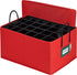 Christmas Ornament Storage Container Box Heavy Duty, Premium Quality Storage Bins - Convenient Durable, 3 Individual Trays Fits Up to 72 - 3? Ornaments Adjustable Cells