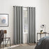 Sun Zero Soho 2-pack Blackout Energy Efficient Grommet Curtain Panel Pair, 54" x 108", Silver