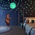Glow in The Dark Stars and Full Moon 472 Wall Decals Big Moon Decoration for Kids Bedroom ,Galaxy Space Outer Theme ,for Ceiling ,Perfect Gift for Boys and Girls