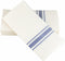 ClassicPoint Dinner Napkins - Blue Bistro Stripe - Decorative & Disposable - Soft, Absorbent & Durable (15.5"x15.5" - Pack of 50)