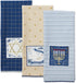 DII Hanukkah Collection Kitchen, Dishtowel Set, 18x28, Hanukkah Blessings, 3 Piece