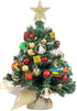 SY CRAFT 20/50CM Mini Christmas Tree Light Tabletop Artificial Christmas Tree, 50 LED String Lights, 34 pcs Christmas Tree Ornaments for Christmas Table Top Desk Decor Home Indoor Decoration