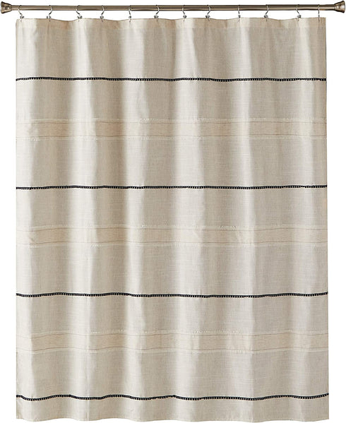 SKL Home Frayser Shower Curtain, 70" x 72", Linen
