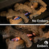 Natural Glo Glowing Embers for Gas Fireplace | Mineral Wool Gas Log Embers to Enhance Gas Fireplaces. Rock Wool Fake Coals for Gas Fireplaces | Embers Glowing for Use with Gas Fireplace Logs