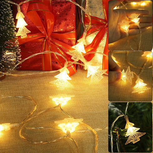 Christmas Lights,19.68 ft 40 led Battery Operated Christmas Tree Lights for Bedroom Patio Room Garden Party Home Christmas Decor Indoor Outdoor Christmas Tree Decorations Warm White