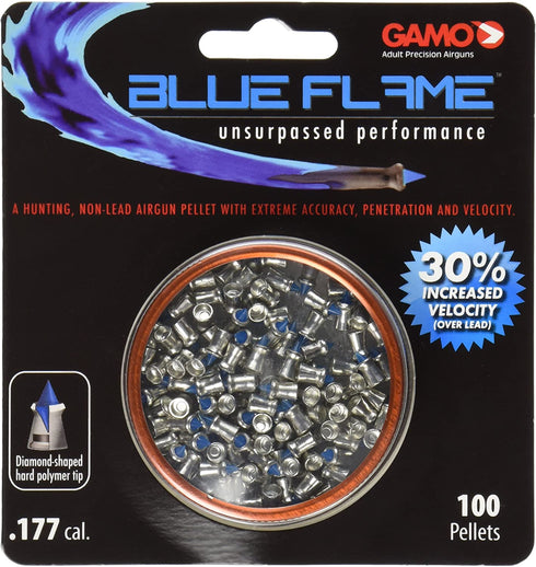 Gamo 632270254 Blue Flame .177 Cal Qty of 100 - Blister