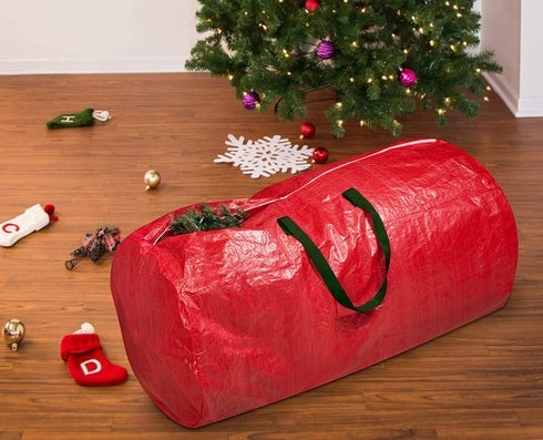 Honey-Can-Do Holiday Tree Storage Bag, Red, Large