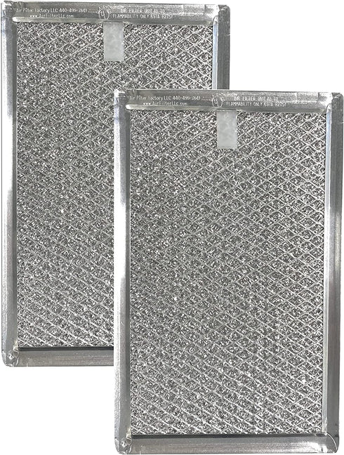 2-Pack Air Filter Factory Replacement For Frigidaire FGMV174KFA Microwave Oven 12-Layer Aluminum Grease Filters
