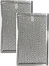 2-Pack Air Filter Factory Replacement For Frigidaire FGMV174KFA Microwave Oven 12-Layer Aluminum Grease Filters