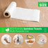 Bamboo Paper Towels - Washable Reusable Paper Towels, 2 Rolls, 1 Year Supply, Use Up to 2000 Times - Eco Friendly Paper Towel Alternative - Zero Waste, Biodegradable Kitchen Roll (40 Sheets)