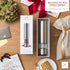 Electric Pepper Grinder or Salt Grinder - Battery Operated Stainless Steel Pepper Mill with Light - One Handed Operation - Adjustable Ceramic Grinder