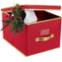 Simplify, Garage and Attic Collapsible Holiday Jumbo Box, Good for Seasonal Storage Christmas, Easter, Fourth of July, Fall & Spring, Red
