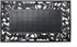 DII Rubber Doormats Collection All Weather, 18x30, Leaf Border
