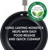 Rachael Ray Brights Deep Nonstick Frying Pan / Fry Pan / Deep Skillet - 9.5 Inch, Gray