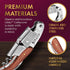 Wine Opener & Waiters Corkscrew-With a Comfortable Rosewood handle Wine And Beer Bottle Opener For Bartenders, Waiters, With A Wine Key Foil Cutter - With a Nice Pouch Included