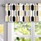 DriftAway Riley Geo Lined Window Curtain Valance Mid Century Geometric Pattern 2 Layers Rod Pocket 52 Inch by 14 Inch Plus 2 Inch Gold Black Gray