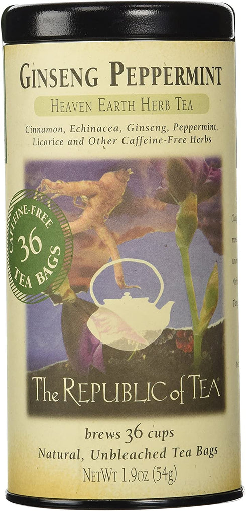 The Republic of Tea, Ginseng Peppermint Tea (36 Tea Bags)